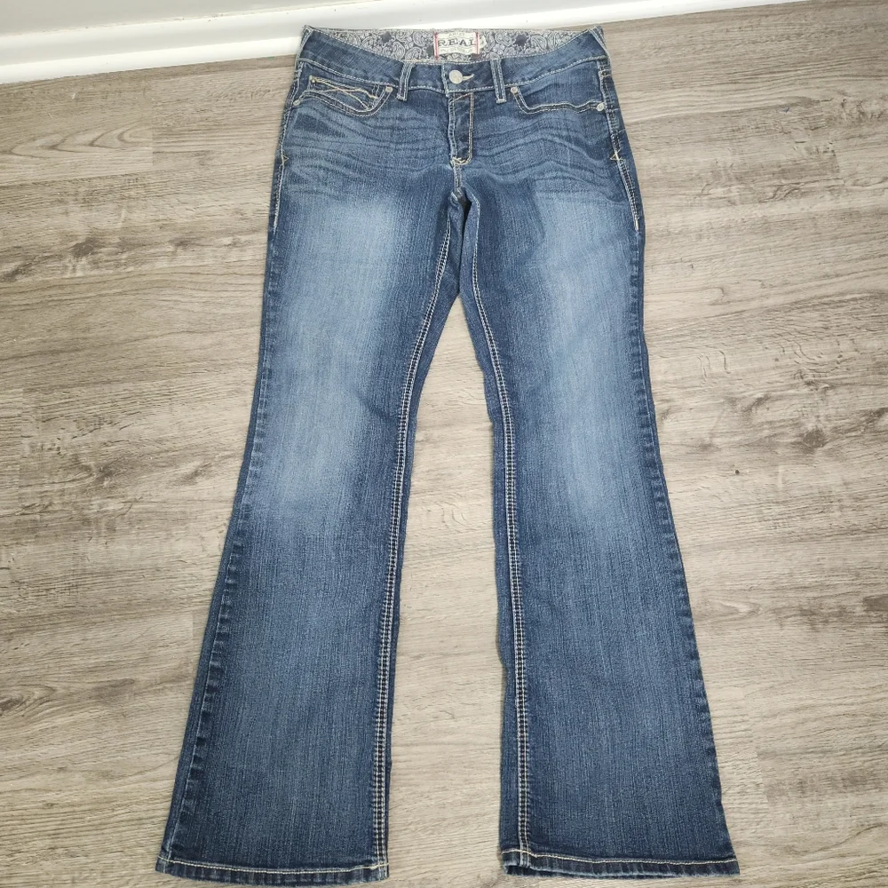 Ariat Real Denim Womens Jeans Size 32L western Cowgirl Riding Rodeo - Picture 13 of 13